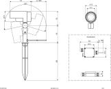ARDEBO.de EVN LED Gartenspot, IP65, 15W, 3000K, 934lm, 200-240V, 1,8m Zuleitung mit Anschlussbox, anthrazit (PLC65151502)