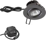 ARDEBO.de EVN PC65 LED Deckeneinbauleuchte, rund, schwenkbar, 8,4W, 3000K, 1010lm, anthrazit (PC650N91602)