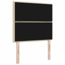 Kopfteil Linien Design Creme 90 cm Stoff