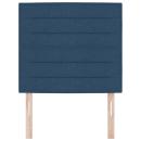 Kopfteil Linien Design Blau 90 cm Stoff