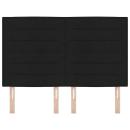 Kopfteil Linien Design Schwarz 140 cm Stoff