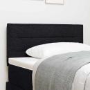 LED Kopfteil Linien Design Schwarz 80 cm Stoff