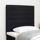 LED Kopfteil Linien Design Schwarz 100 cm Stoff