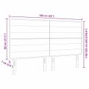 LED Kopfteil Linien Design Blau 80 cm Stoff