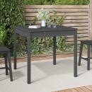 Gartentisch Grau 82,5x82,5x76 cm Massivholz Kiefer