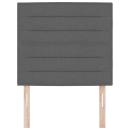 Kopfteil Dunkelgrau Stoff 90 cm Rechteckig Zeitgenössisch