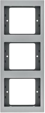 ARDEBO.de Berker 13337003 Rahmen, 3fach, senkrecht, K.5, alu, aluminium eloxiert