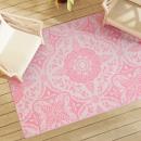 ARDEBO.de - Outdoor-Teppich ARAKIL Rosa 140x200 cm PP