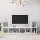 ARDEBO.de - TV-Schränke 4 Stk. Weiß 72x35x36,5 cm Holzwerkstoff