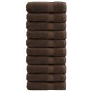 ARDEBO.de - Premium-Duschtücher SOLUND 10 Stk. Braun 70x140 cm 600 g/m²