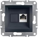 ARDEBO.de Interra RJ45 Single Datenbuchse CAT6 UTP, anthrazit (ITR4700171)