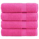ARDEBO.de - Premium-Duschtücher SOLUND 4 Stk. Rosa 70x140 cm 600 g/m²