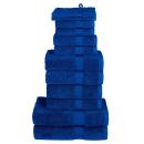 ARDEBO.de - 12 tlg. Premium-Handtuch-Set SOLUND Blau 600 g/m²