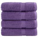 ARDEBO.de - Premium-Duschtücher SOLUND 4 Stk. Lila 70x140 cm 600 g/m²