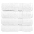 ARDEBO.de - Premium-Duschtücher SOLUND 4 Stk. Weiß 70x140 cm 600 g/m²