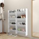 ARDEBO.de - Wand-Schuhschränke 4 Stk. Weiß 60x18x60 cm Holzwerkstoff