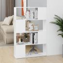 ARDEBO.de - Bücherregal Raumteiler Weiß 80x24x124,5 cm Holzwerkstoff