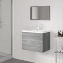 ARDEBO.de - Badmöbel-Set Grau Sonoma Holzwerkstoff