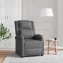 Relaxsessel Grau Kunstleder