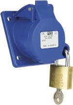 ARDEBO.de - CEE-ABD 16A, 3p.6h, 230V, IP44 blau,schräg20° absperrbar
