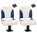 ARDEBO.de - Bootssitze mit Podest 2 Stk. 360° Drehbar