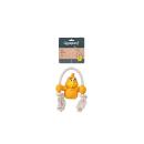 Quapas Dog Toy Fun Latex Chicken with Rope