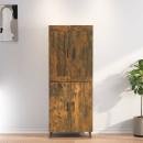 ARDEBO.de - Highboard Räuchereiche 70x34x180 cm Holzwerkstoff