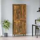 ARDEBO.de - Highboard Räuchereiche 69,5x34x180 cm Holzwerkstoff