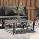 Gartentisch Anthrazit 70x70x34 cm Gewebe