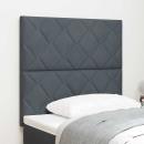 Kopfteil Diamantblockdesign Dunkelgrau 100 cm Samt, Kopfteil Diamantblockdesign Dunkelgrau 200 cm Samt