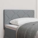 Kopfteil mit Diamantblock-Design Hellgrau 80 cm Stoff