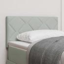 Kopfteil Diamantblock Design Hellgrau 80 cm Samt