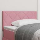 Kopfteil Diamantblockdesign Pink 90 cm Samt