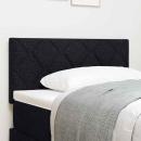 Kopfteil mit Diamant-Blöcken Design Schwarz 100 cm Stoff