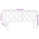 Kopfteil im Diamantblock-Design Dunkelgrün 140 cm Samt