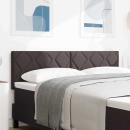 Kopfteil mit Diamantblockdesign Dunkelbraun 160 cm Stoff