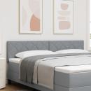 Kopfteil Diamond Blocks Design Hellgrau 180 cm Stoff