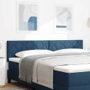 Kopfteil im Diamantblockdesign Blau 180 cm Stoff