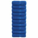 ARDEBO.de - Premium-Gästetücher SOLUND 10 Stk. Blau 30x50 cm 600 g/m²