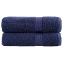 ARDEBO.de - Premium-Handtücher SOLUND 2 Stk. Marineblau 50x100 cm 600 g/m²