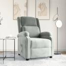 Relaxsessel Hellgrau Samt