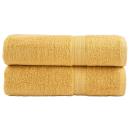 Premium-Duschtücher SOLUND 2 Stk. Gold 70x140 cm 600 g/m²