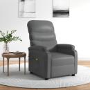 ARDEBO.de - Massagesessel Elektrisch Grau Kunstleder