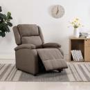 ARDEBO.de - Relaxsessel Taupe Stoff