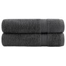 ARDEBO.de - Premium-Duschtücher SOLUND 2 Stk. Anthrazit 70x140 cm 600 g/m²