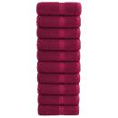 ARDEBO.de - Premium-Seiftücher SOLUND 10 Stk. Bordeaux 30x30 cm 600 g/m²