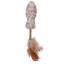 Quapas Cat Toy Fish Stick with Feathers