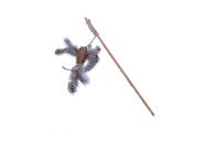 Quapas Cat Toy Fishing Rod Bird Brown