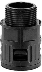 ARDEBO.de Flexa RQG-M12x1,0 Schnellverschaubung Kunststoff, Außendurchmesser 10mm, schwarz (15020065203)