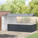 Vogelkäfig Anthrazit 215x78x200 cm Verzinkter Stahl